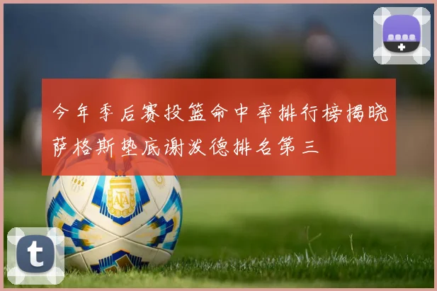 今年季后赛投篮命中率排行榜揭晓萨格斯垫底谢泼德排名第三